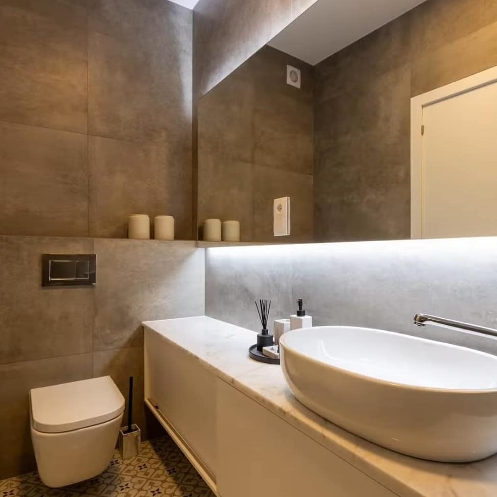 Reforma del baño, estilo minimalista y moderno, ANASEB RESINART